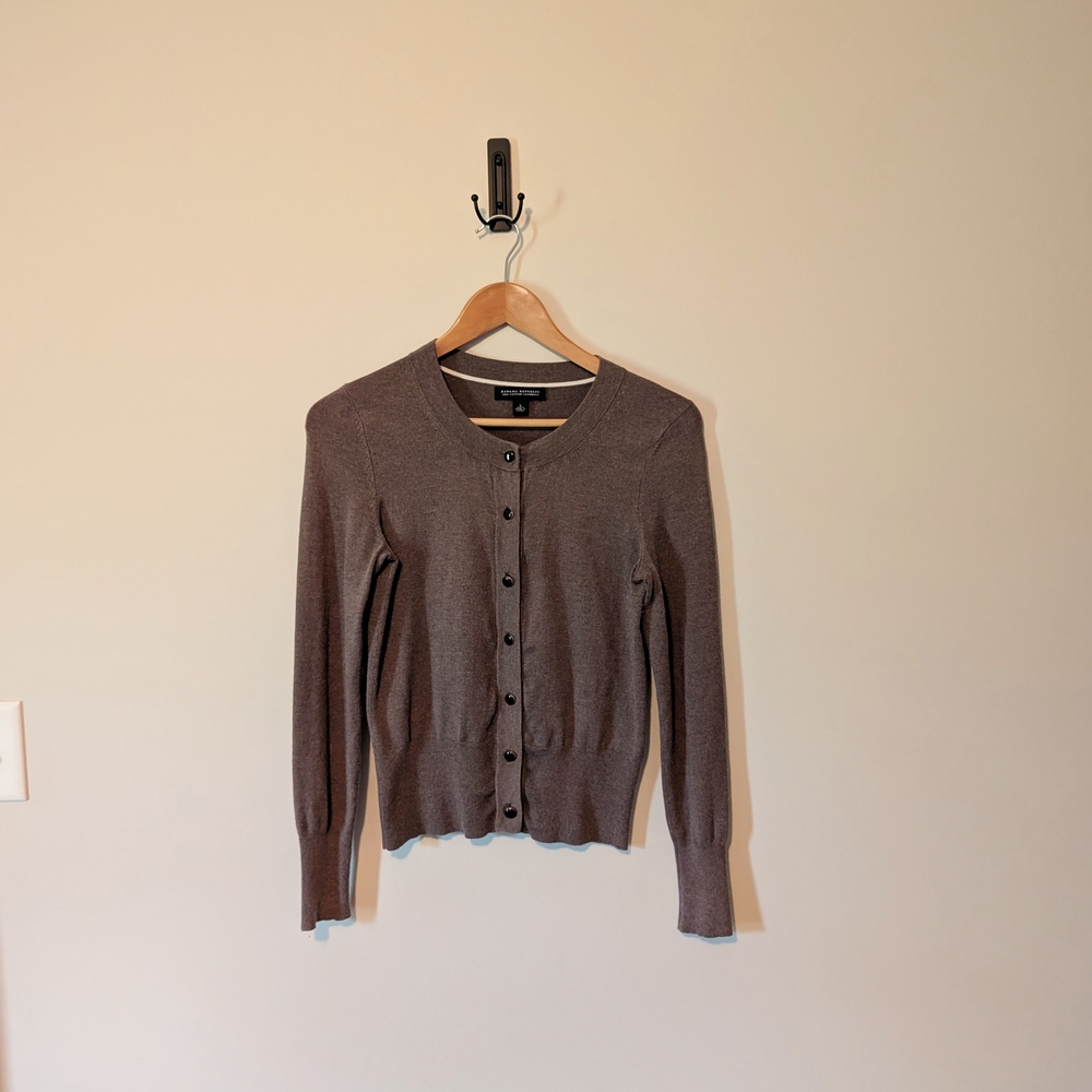 Banana Republic Taupe Cardigan Sweater